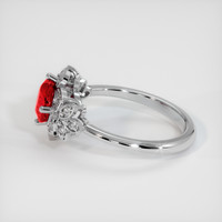 1.15 Ct. Ruby Ring, Platinum 950 4