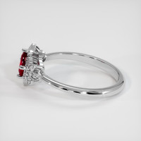 0.55 Ct. Ruby Ring, Platinum 950 4