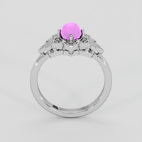 2.57 Ct. Pinkish Purple Sapphire Ring, Platinum 950 3