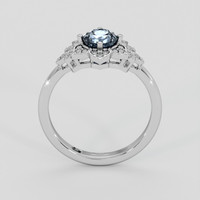 1.15 Ct. Blue Sapphire Ring, Platinum 950 3