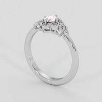 0.47 Ct. Pink Sapphire Ring, Platinum 950 2