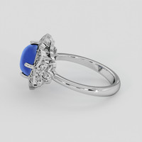 3.07 Ct. Blue Sapphire Ring, Platinum 950 4