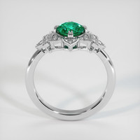 0.78 Ct. Emerald Ring, Platinum 950 3