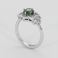 1.75 Ct. Green Sapphire Ring, Platinum 950 2