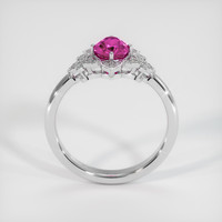 0.85 Ct. Purplish Pink Sapphire Ring, Platinum 950 3