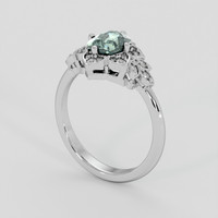 1.20 Ct. Green Sapphire Ring, Platinum 950 2