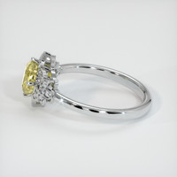 1.07 Ct. Yellow Sapphire Ring, Platinum 950 4