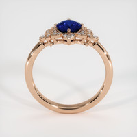 1.21 Ct. Blue Sapphire Ring, 14K Rose Gold 3