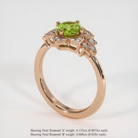 1.03 Ct. Gemstone Ring, 14K Rose Gold 2