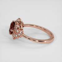 2.60 Ct. Red Garnet Ring, 14K Rose Gold 4