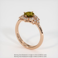 1.01 Ct. Gemstone Ring, 14K Rose Gold 2
