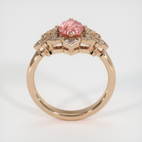 1.80 Ct. Padparadscha Sapphire Ring, 14K Rose Gold 3