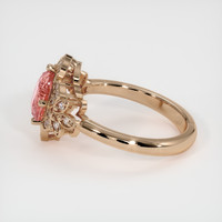 1.80 Ct. Padparadscha Sapphire Ring, 14K Rose Gold 4