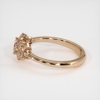 0.60 Ct. Padparadscha Sapphire Ring, 14K Rose Gold 4
