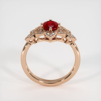1.04 Ct. Ruby Ring, 14K Rose Gold 3