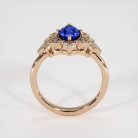 1.11 Ct. Blue Sapphire Ring, 14K Rose Gold 3