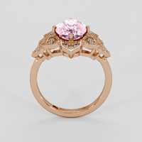 2.65 Ct. Pink Sapphire Ring, 14K Rose Gold 3