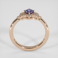 0.43 Ct. Purple Sapphire Ring, 14K Rose Gold 3