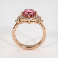 3.07 Ct. Padparadscha Sapphire Ring, 18K Rose Gold 3