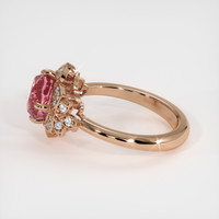 3.07 Ct. Padparadscha Sapphire Ring, 18K Rose Gold 4