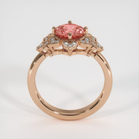 1.67 Ct. Padparadscha Sapphire Ring, 18K Rose Gold 3