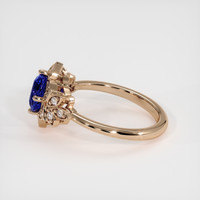 1.11 Ct. Blue Sapphire Ring, 18K Rose Gold 4