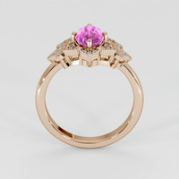 1.54 Ct. Pink Sapphire Ring, 18K Rose Gold 3