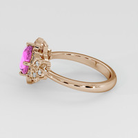 1.54 Ct. Pink Sapphire Ring, 18K Rose Gold 4