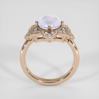 4.04 Ct. Blue Sapphire Ring, 18K Rose Gold 3