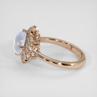 4.04 Ct. Blue Sapphire Ring, 18K Rose Gold 4
