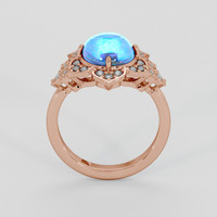 5.34 Ct. Blue Sapphire Ring, 18K Rose Gold 3