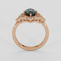 2.05 Ct. Color Change Sapphire Ring, 18K Rose Gold 3