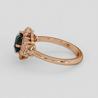 2.05 Ct. Color Change Sapphire Ring, 18K Rose Gold 4