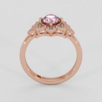 1.09 Ct. Pink Sapphire Ring, 18K Rose Gold 3
