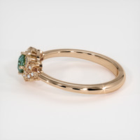 0.39 Ct. Bluish Green Sapphire Ring, 18K Rose Gold 4
