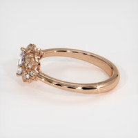 0.56 Ct. Pink Sapphire Ring, 18K Rose Gold 4