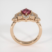 1.26 Ct. Reddish Pink Sapphire Ring, 18K Rose Gold 3