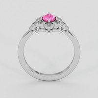 0.50 Ct. Pink Sapphire Ring, Silver 3