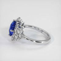 1.99 Ct. Blue Sapphire Ring, 10K White Gold 4