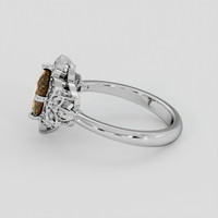 1.14 Ct. Bi Color Andalusite Ring, 10K White Gold 4