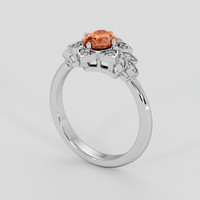 1.03 Ct. Bi Color / Parti Sapphire Ring, 10K White Gold 2
