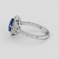 1.43 Ct. Purplish Blue Sapphire Ring, 10K White Gold 4