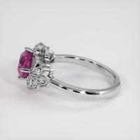 2.10 Ct. Pinkish Purple Sapphire Ring, 10K White Gold 4