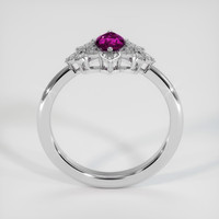 0.49 Ct. Purple Sapphire Ring, 10K White Gold 3