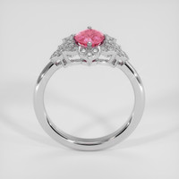 1.04 Ct. Padparadscha Sapphire Ring, 14K White Gold 3