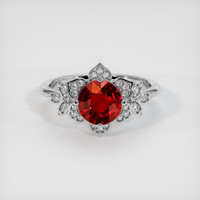 1.52 Ct. Ruby Ring, 14K White Gold 1