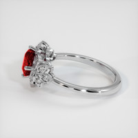 1.45 Ct. Ruby Ring, 14K White Gold 4