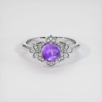 1.71 Ct. Purple Sapphire Ring, 14K White Gold 1