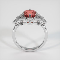 2.59 Ct. Padparadscha Sapphire Ring, 14K White Gold 3