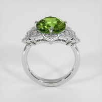 4.01 Ct. Green Sapphire Ring, 14K White Gold 3